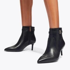 Kurt Geiger Kensington leather ankle boots pointed toe black 37